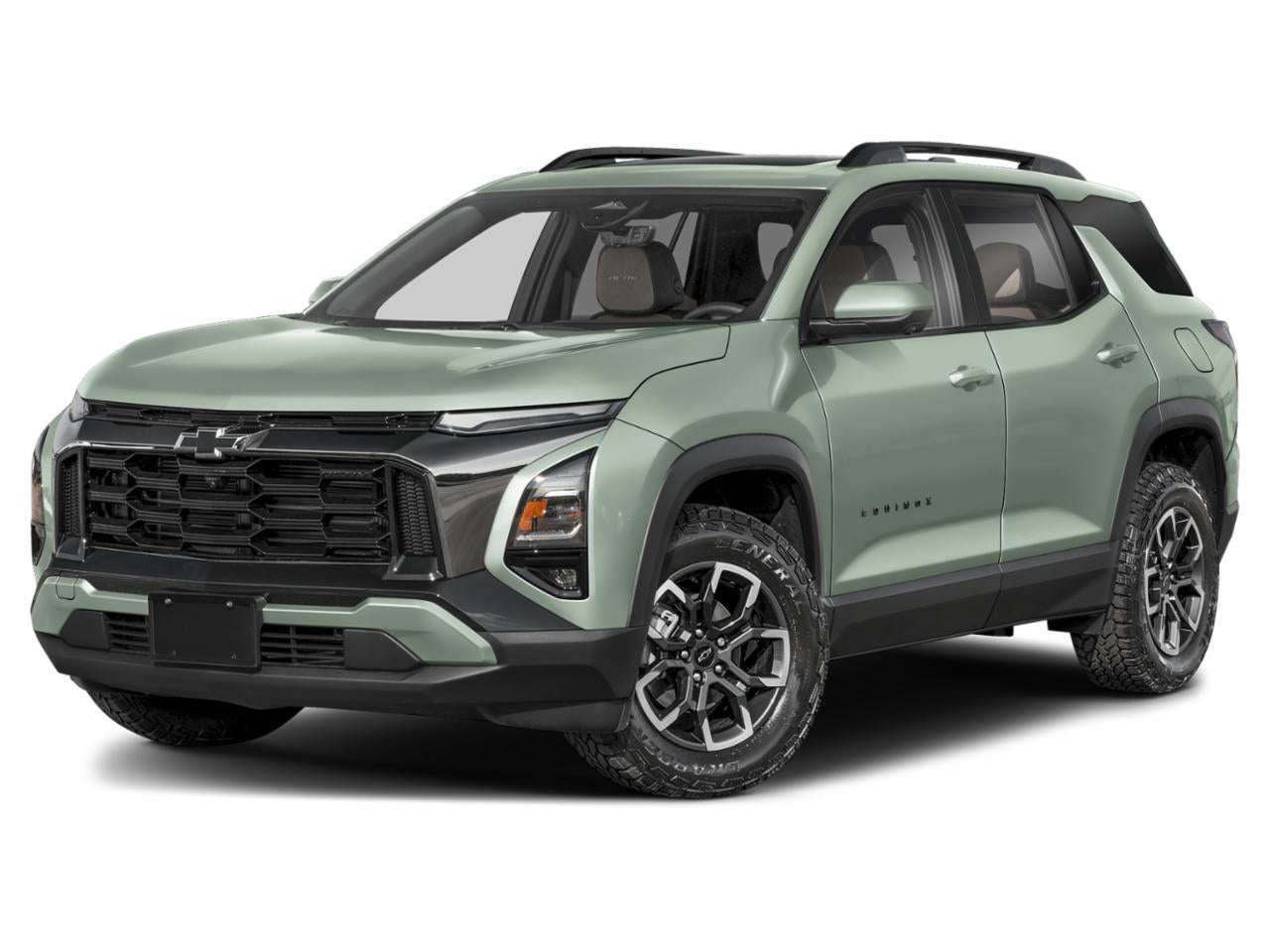 2025 Chevrolet Equinox AWD ACTIV in Cacti Green — front three-quarter view